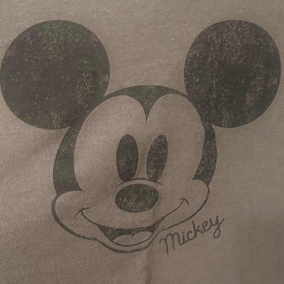 Gap Disney Gray Black Mickey Mouse Short Sleeve Tee - Picture 4 of 4